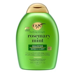 OGX Rosemary Mint Clarifying Shampoo for Oily Hair, 13 oz