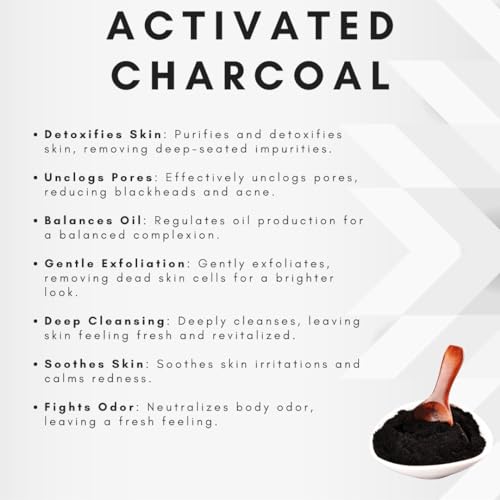 OMWAH Charcoal, Argan Oil & Tea Tree Body Wash 23.66 oz - Image 4