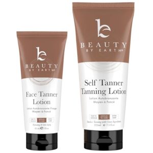 Organic Aloe Vera Self Tanner ? Face & Body, 7.5oz/3oz