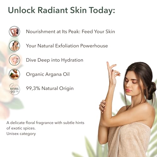 Organic Argan Oil Exfoliating Body Scrub, 8.5 Fl Oz - Image 4