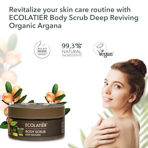 Organic Argan Oil Exfoliating Body Scrub, 8.5 Fl Oz - Image 2