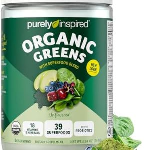 Organic Green Powder Smoothie Mix ? Vegan, Gluten-Free, 24 Servings