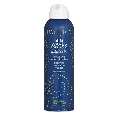 Pacifica Big Waves Hairspray, Coconut & Sea Salt, 6 oz