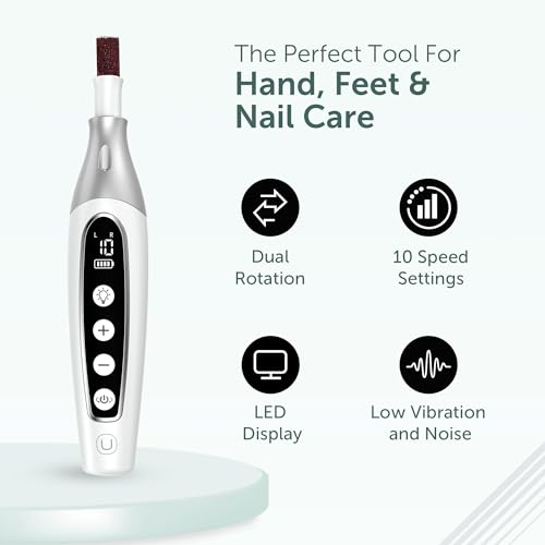 PediLux Pro Cordless Nail Drill & Pedicure Kit - Image 4