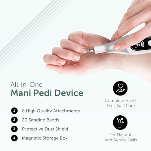 PediLux Pro Cordless Nail Drill & Pedicure Kit - Image 7