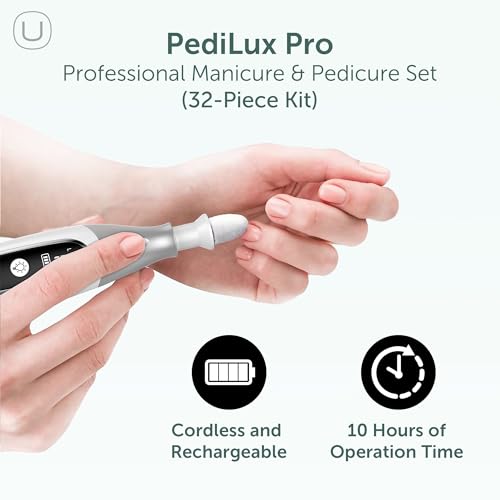 PediLux Pro Cordless Nail Drill & Pedicure Kit - Image 2