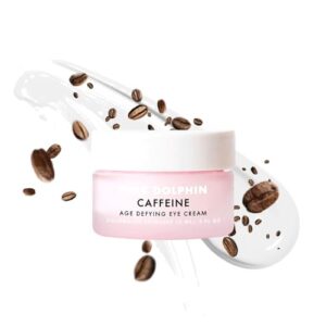 Pink Dolphin Caffeine Eye Cream 0.5oz for Dark Circles Hydrating Formula