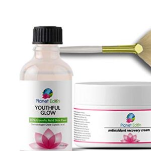 Planet Eden 40% Glycolic Peel Kit with Recovery Cream
