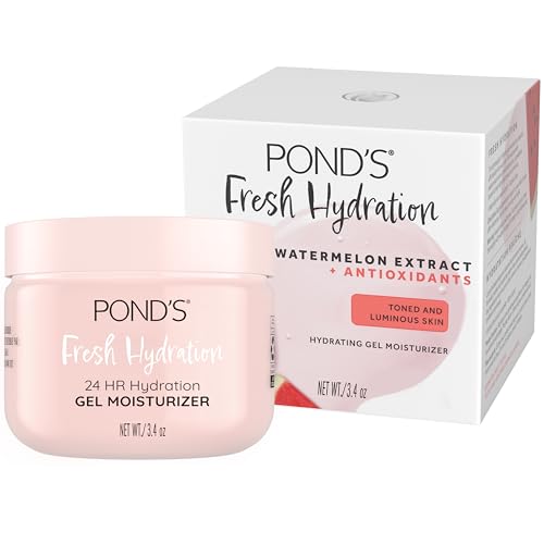 POND?S Watermelon Gel Moisturizer for Radiant Skin, 3.4 oz