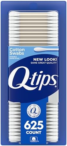 Q-tips 100% Cotton Swabs, 625 Count for Hygiene & Beauty