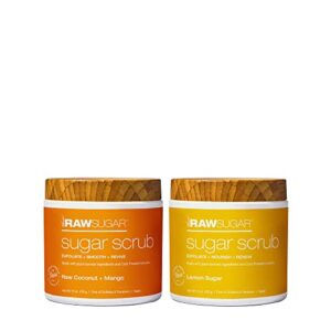 Raw Sugar Exfoliating Scrub Bundle ? Coconut & Lemon (2-Pack)