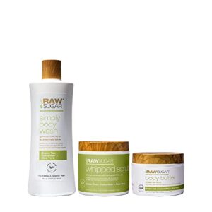 Raw Sugar Green Tea Aloe Vera Body Care Bundle