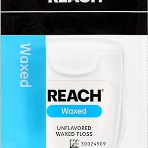 Reach Unflavored Waxed Dental Floss, ADA Accepted, 55 yds (3-Pack)
