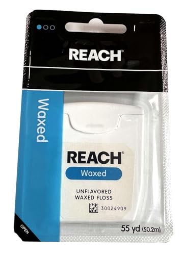Reach Unflavored Waxed Dental Floss, ADA Accepted, 55 yds (3-Pack) - Image 8