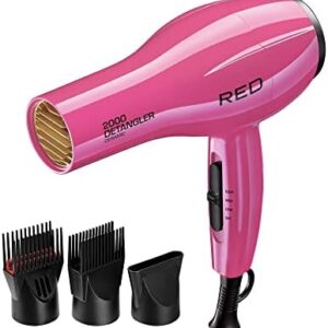 RED by KISS 2000W Ceramic Hair Dryer with Attachments