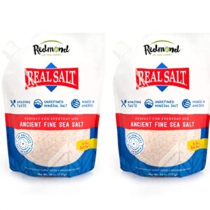 Redmond Real Salt ? 26oz Unrefined Sea Salt (2 Pack)