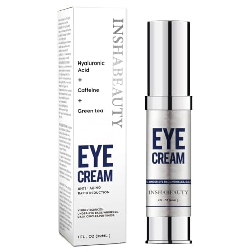 Revitalizing Eye Cream: Hyaluronic Acid, Caffeine, Green Tea 1 oz