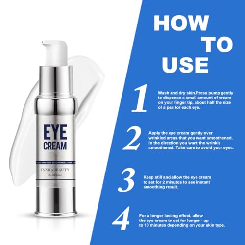 Revitalizing Eye Cream: Hyaluronic Acid, Caffeine, Green Tea 1 oz - Image 5