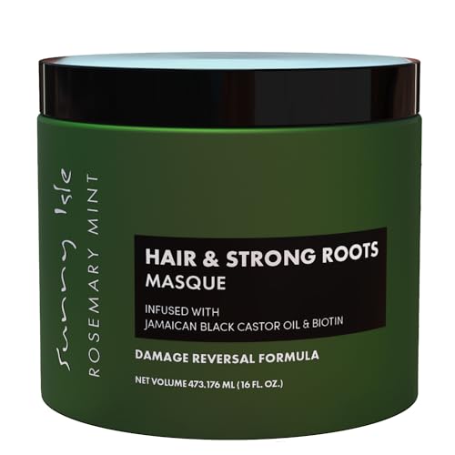 Rosemary Mint Hair Masque 16oz with Biotin & Castor Oil