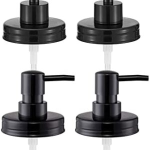 Rust-Proof Mason Jar Soap Dispenser Pumps ? 4 Pack