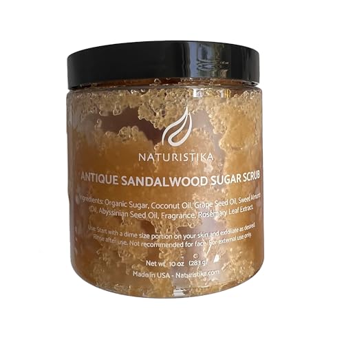Sandalwood Sugar Body Scrub ? Organic, Vegan, 10 oz