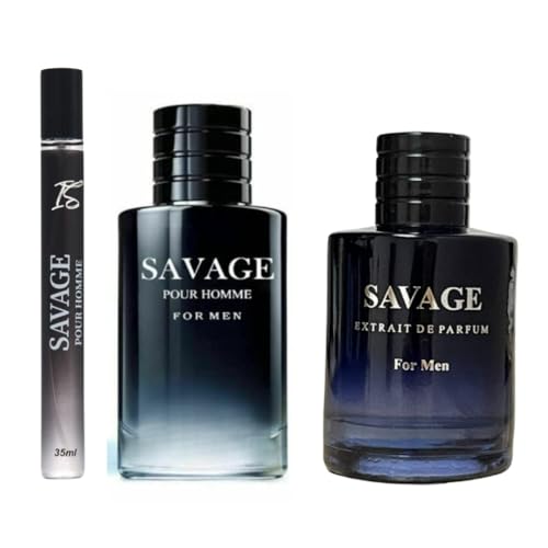 Savage Extrait De Parfum for Men 3.4oz + Travel Spray