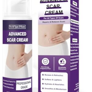 Scar Cream & Gel for Surgical, Keloid, Acne, Stretch Marks 1.7 oz