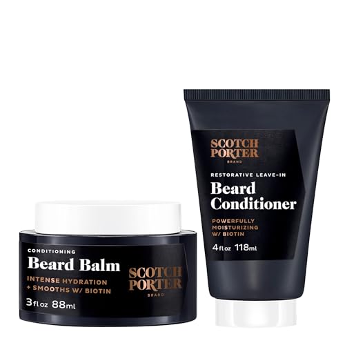 Scotch Porter Beard Balm & Leave-In Conditioner, 2-Pack