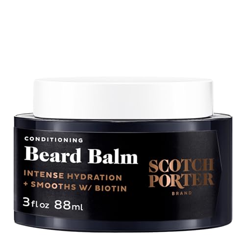 Scotch Porter Beard Balm ? Moisturize, Shape, Encourage Growth, 3 oz