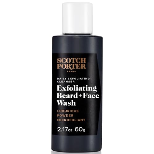 Scotch Porter Vegan Exfoliating Beard & Face Cleanser, 2.17 oz