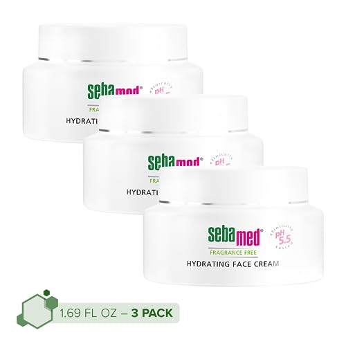 Sebamed Fragrance-Free Hydrating Face Cream 3-Pack, 1.7 oz