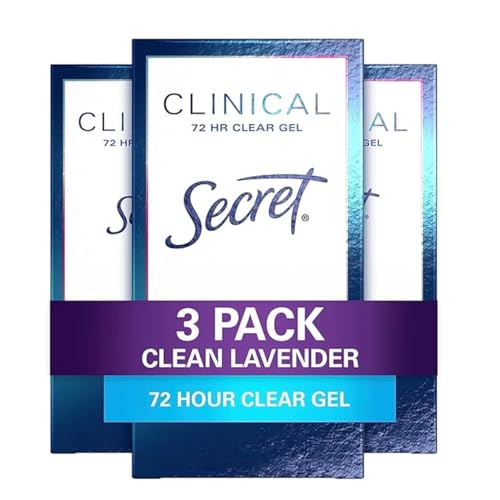 Secret Clinical Strength Antiperspirant, 3-Pack, Lavender Scent