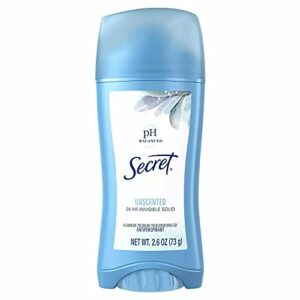 Secret Unscented Invisible Solid Antiperspirant 3-Pack 2.6 oz Each