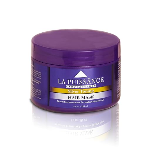 Silver Purple Hair Mask for Blonde and Gray Hair 8 oz Hydrating Toning Treatment