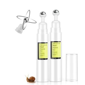 Snail Peptide Eye Cream, 2 Pcs for Dark Circles & Puffiness
