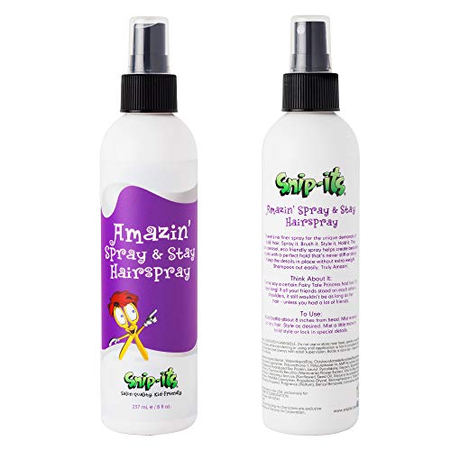 Snip-its Kids Hair Spray 8oz | Medium Hold, Natural Ingredients