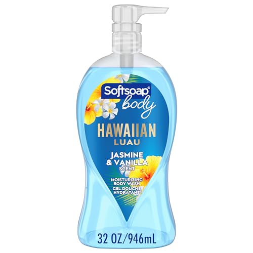 Softsoap Hawaiian Luau Body Wash, Jasmine Vanilla, 32 oz