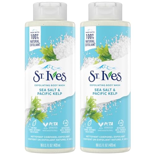 St. Ives Exfoliating Body Wash ? Sea Salt & Kelp, 16 Oz (2 Pack)