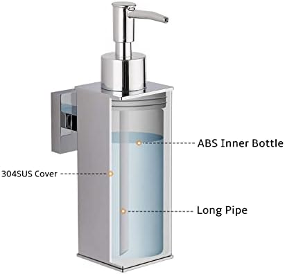 Stainless Steel Wall Mount Soap Dispenser for Kitchen/Bathroom - Image 5