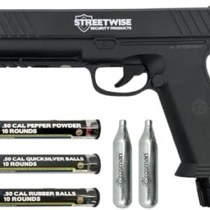 Streetwise Heat .50 Caliber Pepper Ball Gun Kit with Rounds and CO2 Cartridges