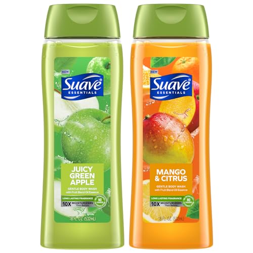 Suave Body Wash 2-Pack: Juicy Apple & Mango Citrus