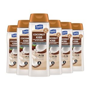 Suave Coconut Kiss Body Wash, 18 Oz, Pack of 6