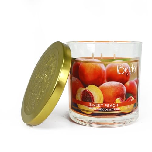 Sweet Peach 3-Wick Candle ? 14.5oz, 60 Hour Burn