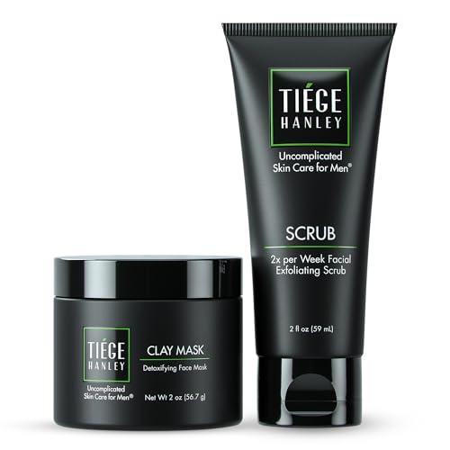 Tiege Hanley Men?s Detox Clay Mask & Exfoliating Scrub Set