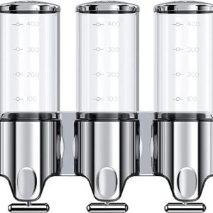 Triple Wall Mount Soap Dispenser Set ? 3x500ML