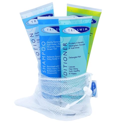 TRISWIM 4-Piece Swim Care Gift Set with Mesh Bag