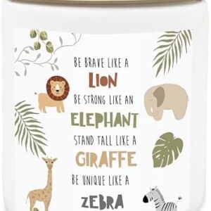Tropical Jungle Safari Candle ? 8oz Lavender, Kids Affirmations