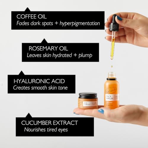 UpCircle Vegan Caffeinated Duo Set: Serum and Eye Cream for Energized Skin 100ml - Image 4