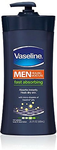 Vaseline Men Fast Absorbing Body & Face Lotion 20.3 oz