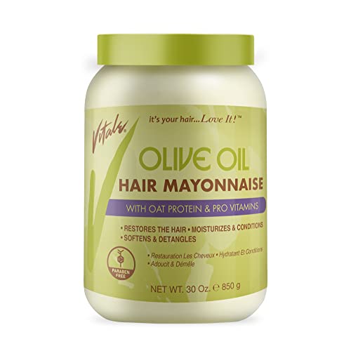 Vitale Olive Oil 30oz Hair Mayonnaise for Intense Moisture and Conditioning